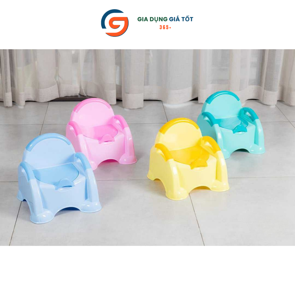 Ghế bô vệ sinh cho bé bằng nhựa có tựa lưng, ghế tập đi vệ sinh cho trẻ em