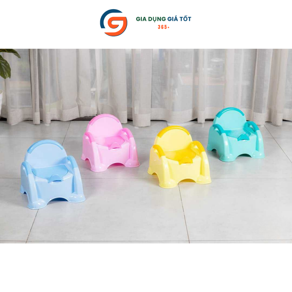 Ghế bô vệ sinh cho bé bằng nhựa có tựa lưng, ghế tập đi vệ sinh cho trẻ em