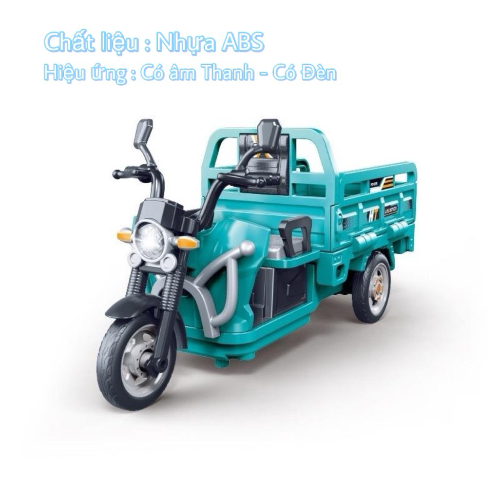 Xe ba gác - Xe chở hàng - mở được nắp thùng xe - mở được cốp xe - có âm ...