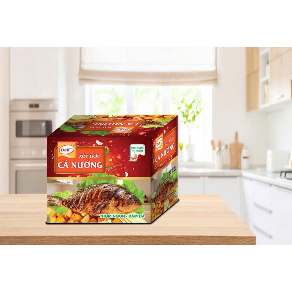 Combo Xốt ướp cá nướng Deli Foods 80g – Gia vị nêm sẵn tiện lợi, đậm vị tự nhiên, ngon chuẩn vị