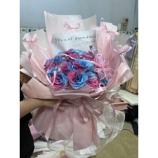 Bó hoa nhũ kim tuyến 20 bông, 25 bông siêu to giá rẻ làm quà tặng sinh nhật, 14/2, 8/3, 20/10, 20/11