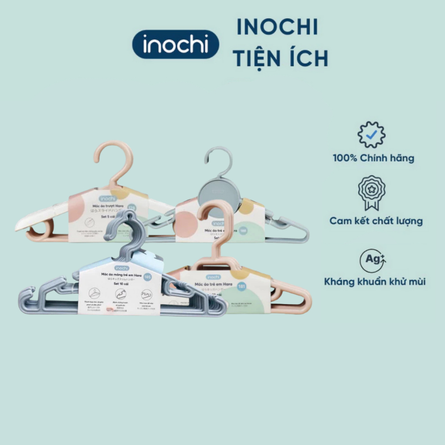 Móc áo trẻ em Inochi mã 181,185,188 và 178 nhỏ gọn, xinh xắn, dùng cho cả bé sơ sinh