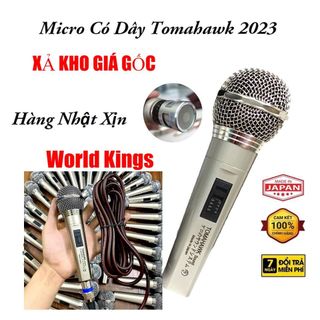 Micro Karaoke Có Dây Tomahawk Cao Cấp Thu Âm Nhạy, Trong Tiếng Mic Cho Dàn Karaoke