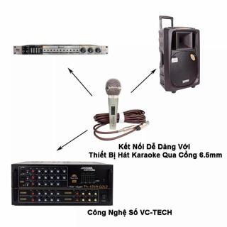 Micro Karaoke Có Dây Tomahawk Cao Cấp Thu Âm Nhạy, Trong Tiếng Mic Cho Dàn Karaoke