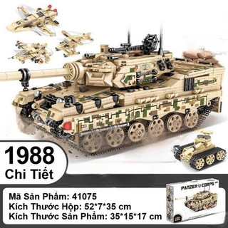 [1000 Chi Tiết] Đồ chơi lắp ráp mô hình xe tăng máy bay Tank Crops City SWAT cảnh sát Đặc Nhiệm 51 mô hình Xe Robot