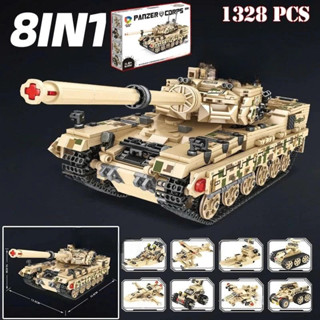 [1955 Mảnh] Bộ Đồ Chơi lắp Ráp Xe Tăng Chiến Đấu, Xe Bọc Thép Tank PANZER CORPS Tại BOBO