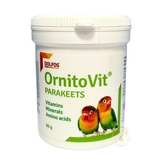 OrnitoVit PARAKEETS 60g - Vitamin – Khoáng chất – Axit amin cho vẹt đuôi dài (Parakeets)