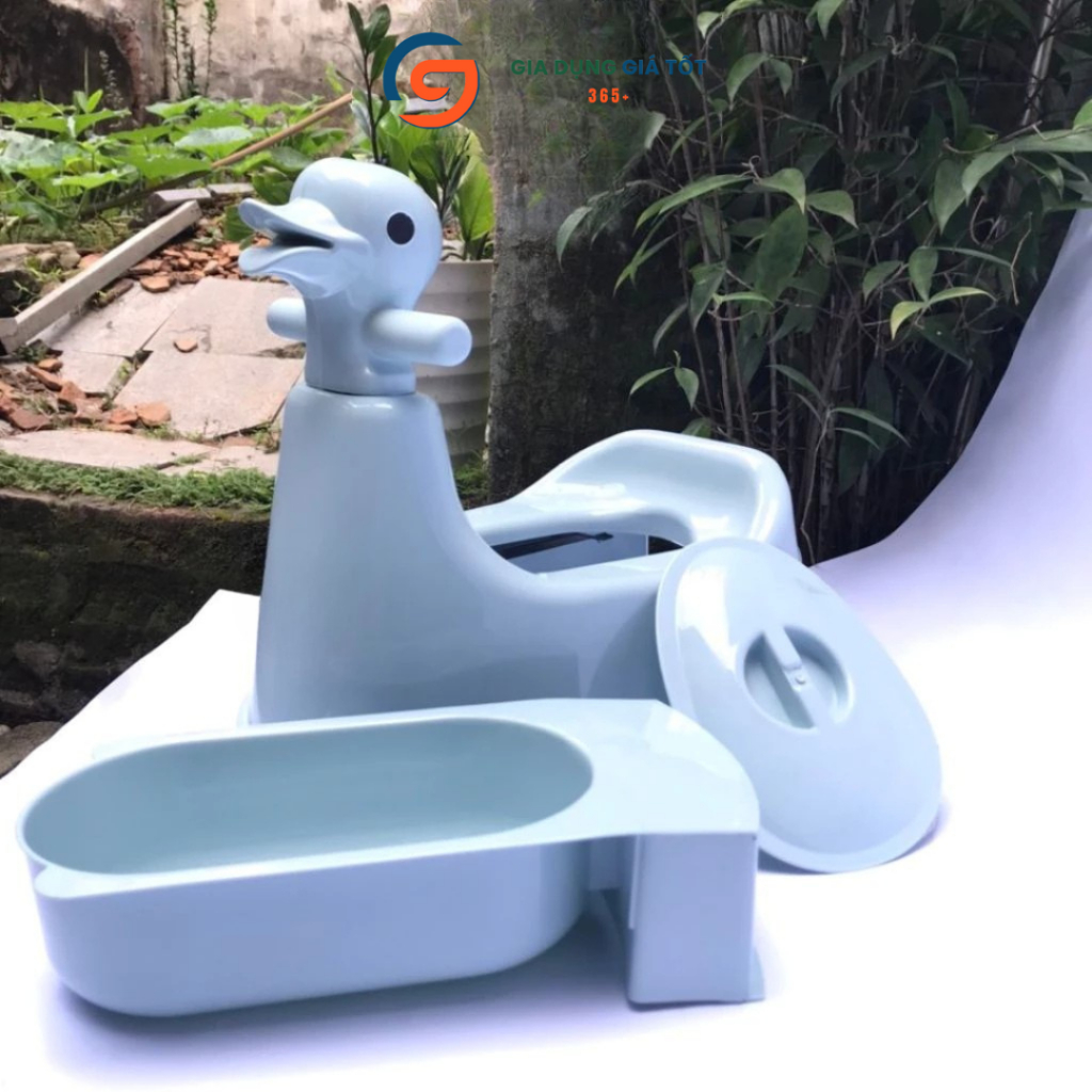Bô đi vệ sinh cho bé hình con vịt nhựa Song Long