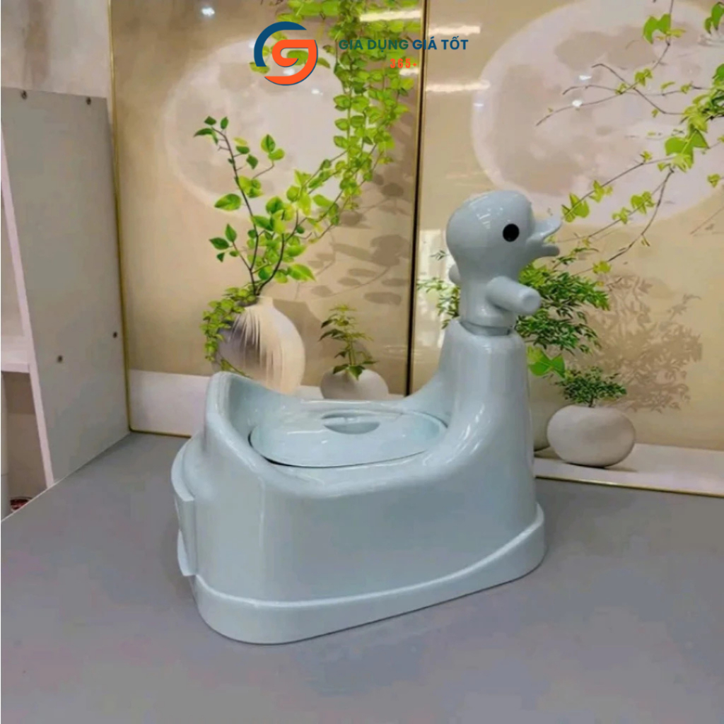 Bô đi vệ sinh cho bé hình con vịt nhựa Song Long