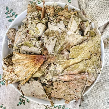 Trà Lá Sen Khô (Hà Diệp Trà, Lá Sen Sấy Khô, Lotus Leaf Tea) Túi 500Gram
