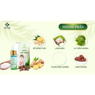 Tinh Chất Sạch Hôi Nách Dr.Cell  – Khử Mùi, Giảm Mồ Hôi, Khô Thoáng, Không Thâm Da (10ml x 2 chai)