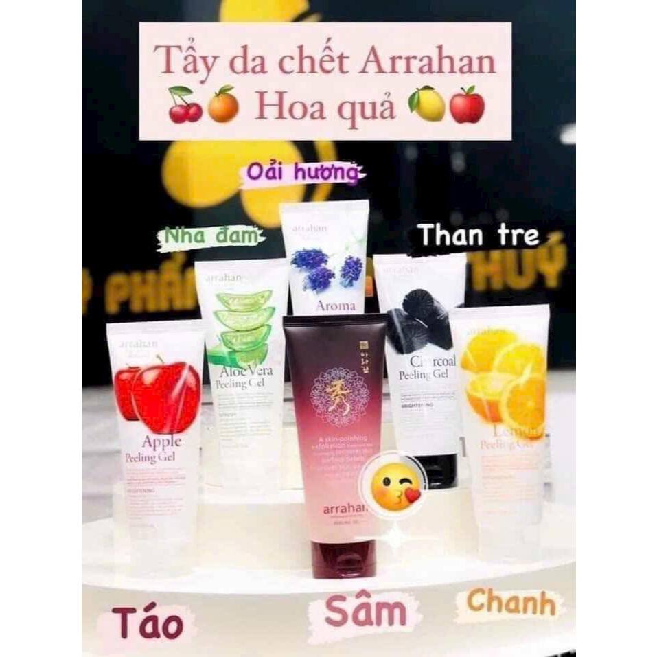 Tẩy Da Chết Làm Trắng Da Arrahan Đủ Vị Hoa Quả 180ML