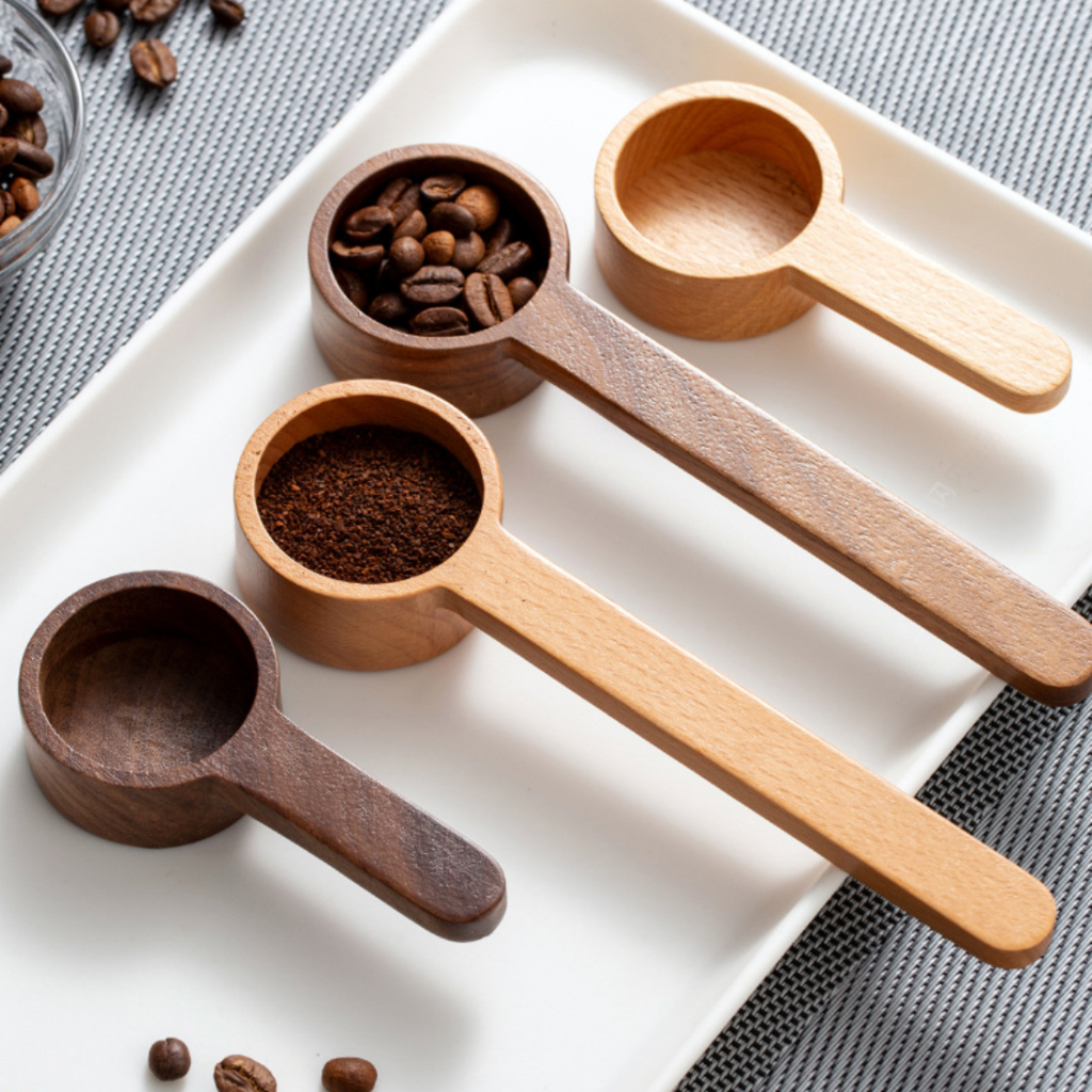 Muỗng Gỗ Cafe Dùng Để Đong Đo Tiểu Lượng Sang Trọng Tiện Lợi