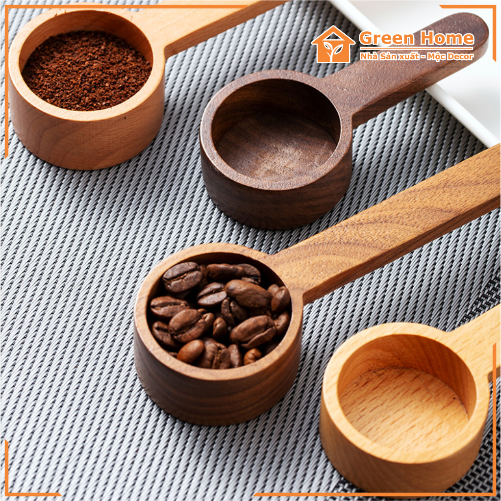 Muỗng Gỗ Cafe Dùng Để Đong Đo Tiểu Lượng Sang Trọng Tiện Lợi