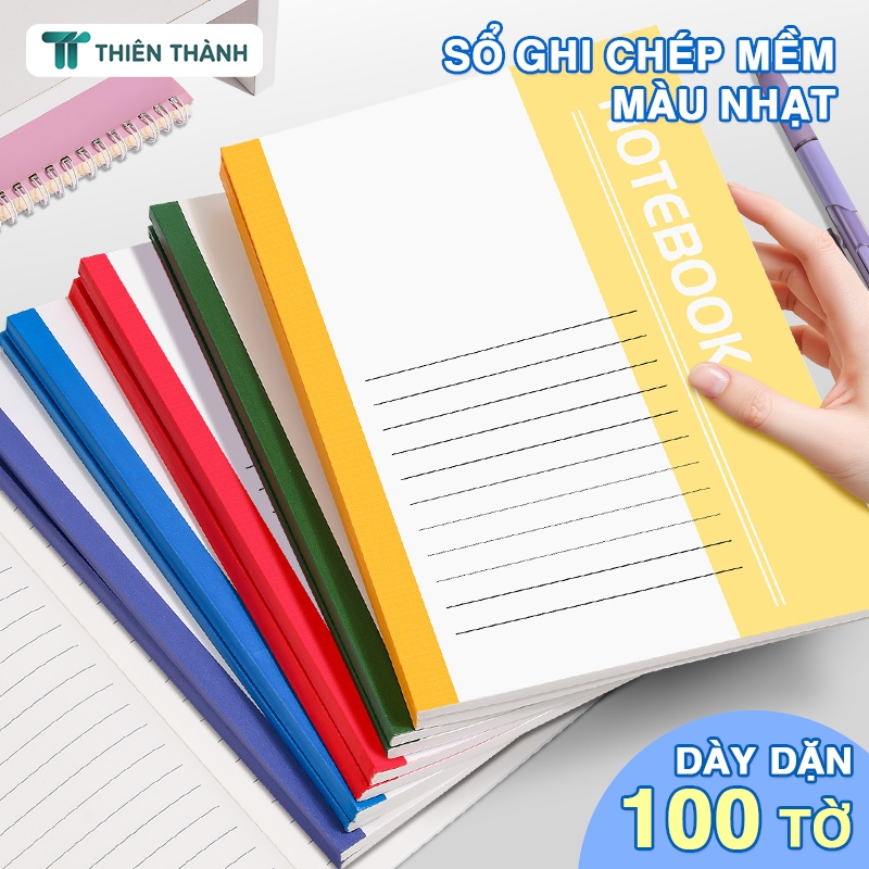 Vở Kẻ Ngang 60 Trang – Sổ Tay Ghi Chú A5 Nhỏ Gọn Chất Lượng, Giấy Mịn Dễ Viết