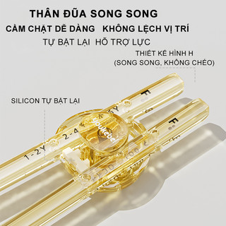 Youkebei đũa tập ăn cho bé 1-6 tuổi đũa cho bé Đũa tập ăn xỏ ngón cho bé tập gắp đũa ăn cơm cute đũa dễ thương đũa cute