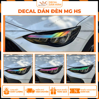 Decal dán đèn MG HS 2024, chất liệu PVC cao cấp in 3 lớp công nghệ hiện đại, chống xước, không phai màu