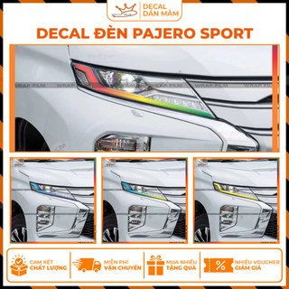 Decal dán đèn Mitshubishi Pajero Sport – Chất liệu PVC cao cấp in 3 lớp công nghệ hiện đại, siêu bền, thẩm mỹ cao.