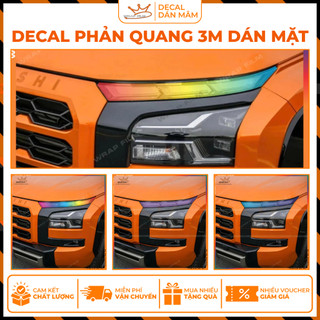 Decal dán đèn Mitsubishi Triton 2024-2025 - chất liệu PVC cao cấp không thấm nước, không phai màu, không để lại keo