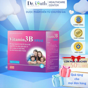 Viên uống Vitamin 3B Viphar Bổ sung vitamin B1, B6, B12 cho cơ thể giúp bồi bổ sức khỏe - Hộp 100 viên