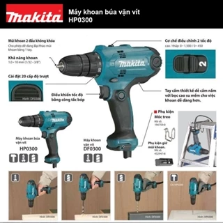 Máy khoan động lực và vặn vít Makita HP0300 - Phù hợp sử dụng gia đình | Makita Việt Nam