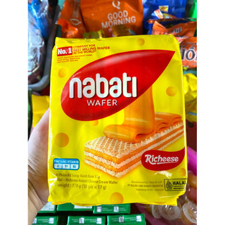 Combo 10 gói bánh Nabati vị phô mai, vị socola - ăn vặt xốp giòn - 10x17g