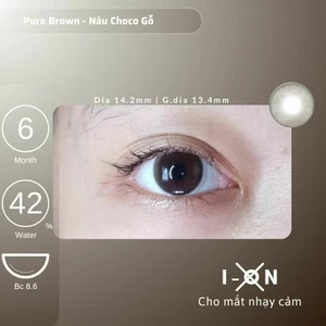 Kính Áp Tròng Pure Brown | Lens Nâu Tự Nhiên | Emma Lens