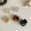 SET 3 KẸP TRONG SUỐT NHIỀU MÀU NỮ TÍNH - Combo 3 Kẹp Trong Suốt Thời Trang Xinh Xắn,Kẹp Tóc Càng Cua Nhựa Cứng Bóng