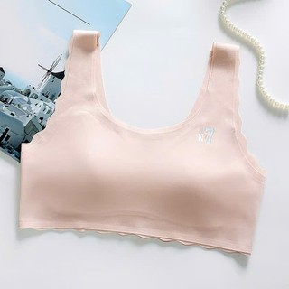 Combo 3 áo Áo lót ( áo ngực ) đúc su lạnh N7 bé gái có đệm không gọng áo lá học sinh cao cấp