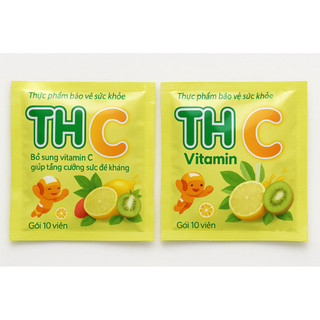 Viên ngậm Vitamin C TH C (Hộp 35 gói x 10 viên) – Bổ sung Vitamin C, giúp tăng cường sức đề kháng