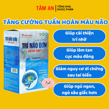 [Mã:926] Viên Uống Bổ Não Trí Não Đơn Hoa Sao Hỗ Trợ Tập Trung Ghi Nhớ Giúp Tuần Hoàn Máu Não