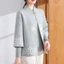 Áo Len Dệt Kim gồm áo khoác và áo len dài tay ấm áp Trung Niên Cao Cấp – Phong Cách cổ điển Sang Trọng, Thanh Lịch