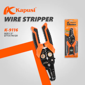 Kìm Tuốt Dây Điện Có Lò Xo Kapusi 7.5 Inch | Kìm Cắt, Kìm Tuốt, Kìm Bấm Đa Năng - k9120