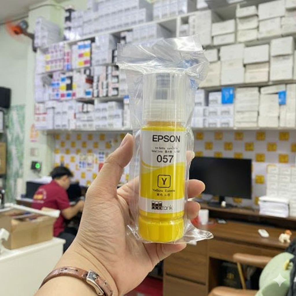 Mực in Chính Hãng Bóc máy Epson 057 (Y) Vàng – Cho máy L8050/ L18050
