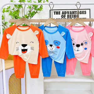 Đồ Bộ Dài Thun Lạnh từ 6 - 16kg, Vải Mềm Mát, Co Giãn, Họa Tiết Rõ Nét, Phù Hợp Trời Se Lạnh