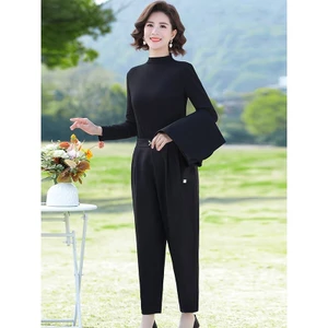 Bộ Đồ Trung Niên Thu Đông Cao Cấp – Set 3 Mảnh Sang Trọng, Khí Chất Thanh Lịch