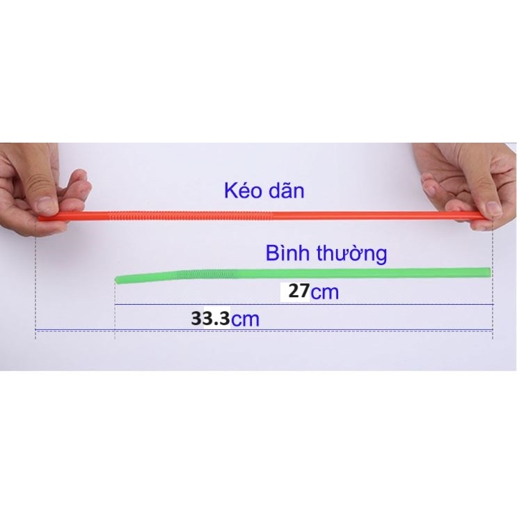 5 gói 250 Ống hút nhựa dài 27-33cm, ống hút lò xo xoắn nghệ thuật tạo kiểu phi 6,ko bầm trắng sau bẻ