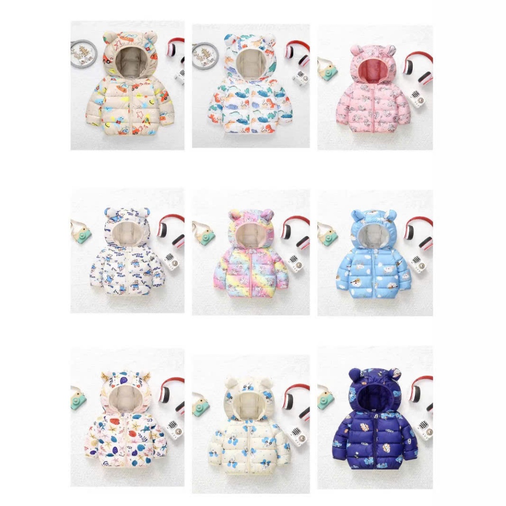 Áo khoác phao trẻ em, áo phao siêu nhẹ bé trai, bé gái size 0-6tuổi