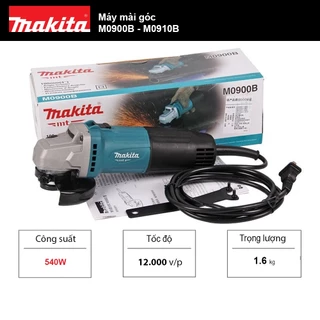 Máy mài góc Makita M0900B - M0910B (Công suất: 540 W - Đường kính: 100mm)
