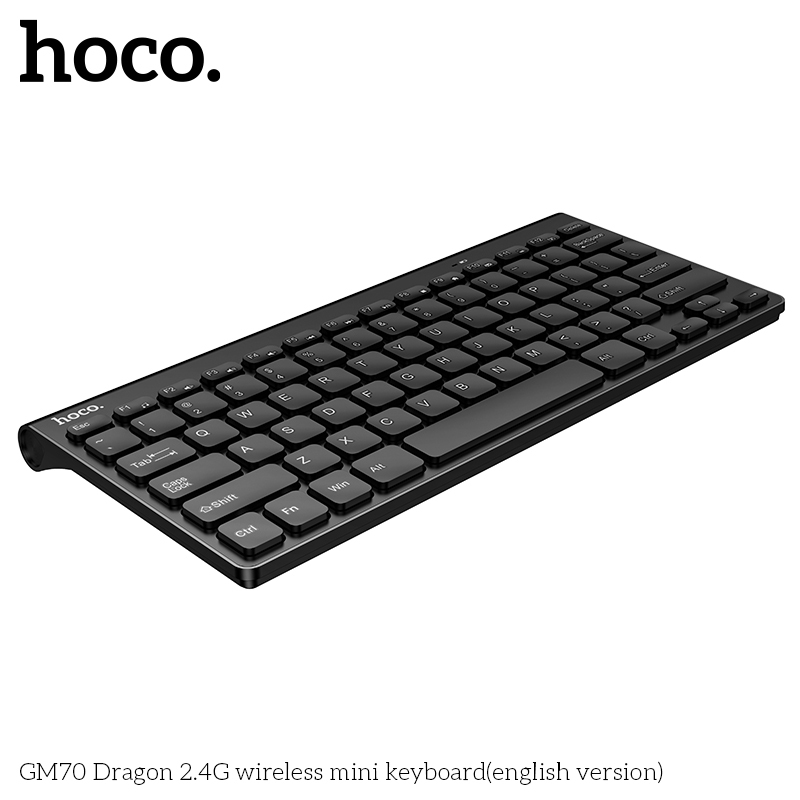 Bàn phím mini không dây Hoco GM70 kết nối 2.4G nhỏ gọn, tiện lợi | BigBuy360 - bigbuy360.vn