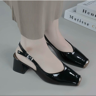 Giày Sandal gót vuông cao 5P và 7P chống trầy và chống xước cực bền Giày Bánh Bèo mã SandalRosiechongtray