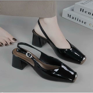 Giày Sandal gót vuông cao 5P và 7P chống trầy và chống xước cực bền Giày Bánh Bèo mã SandalRosiechongtray