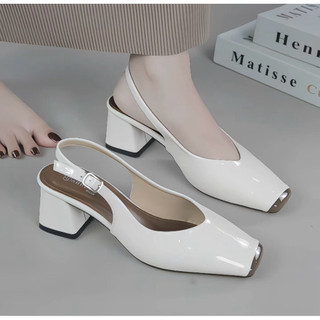 Giày Sandal gót vuông cao 5P và 7P chống trầy và chống xước cực bền Giày Bánh Bèo mã SandalRosiechongtray