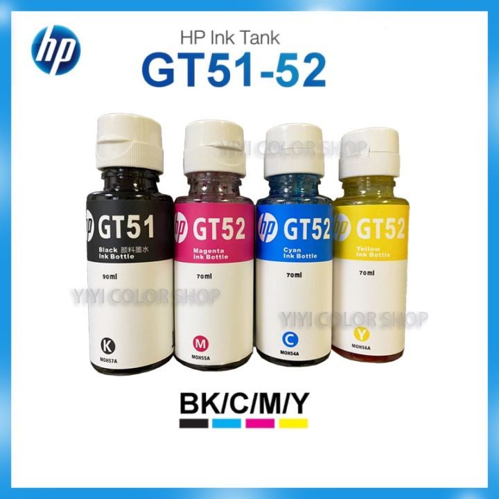 Mực in phun GT53, GT52 cho máy in HP tank 115, 315, 319, 400, 415, 510 Mực màu canon refill ink