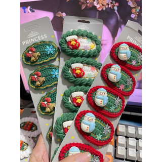 KẸP tóc móc len NOEL cho bé