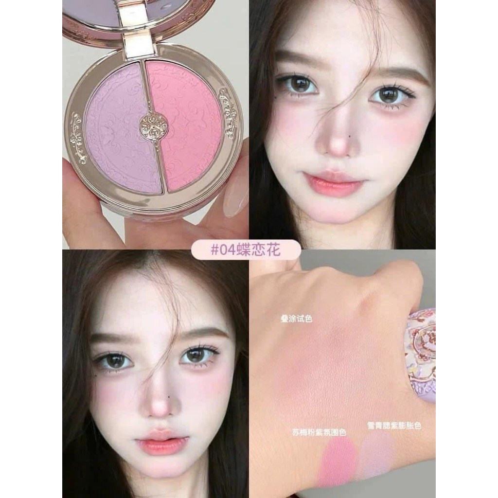 Má Hồng Flower Knows Dual Blush (Hoa Biết)– 5 Màu – Siêu Mịn, Lì – Bắt Sáng Nhẹ – Thiết Kế Cổ Điển Sang Trọng