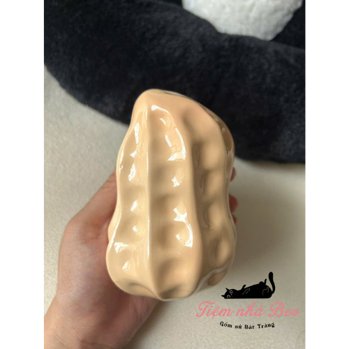 Heo Đất Bát Tràng Hình Củ Lạc – Gốm Sứ Tiết Kiệm Tiền Đáng Yêu, Chống Trượt, Bền Đẹp