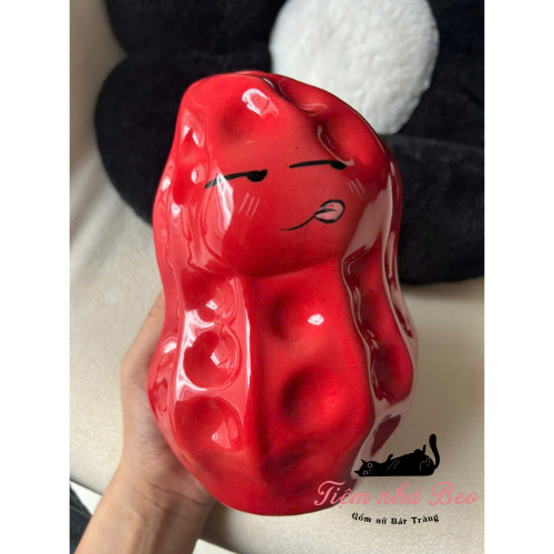 Heo Đất Bát Tràng Hình Củ Lạc – Gốm Sứ Tiết Kiệm Tiền Đáng Yêu, Chống Trượt, Bền Đẹp