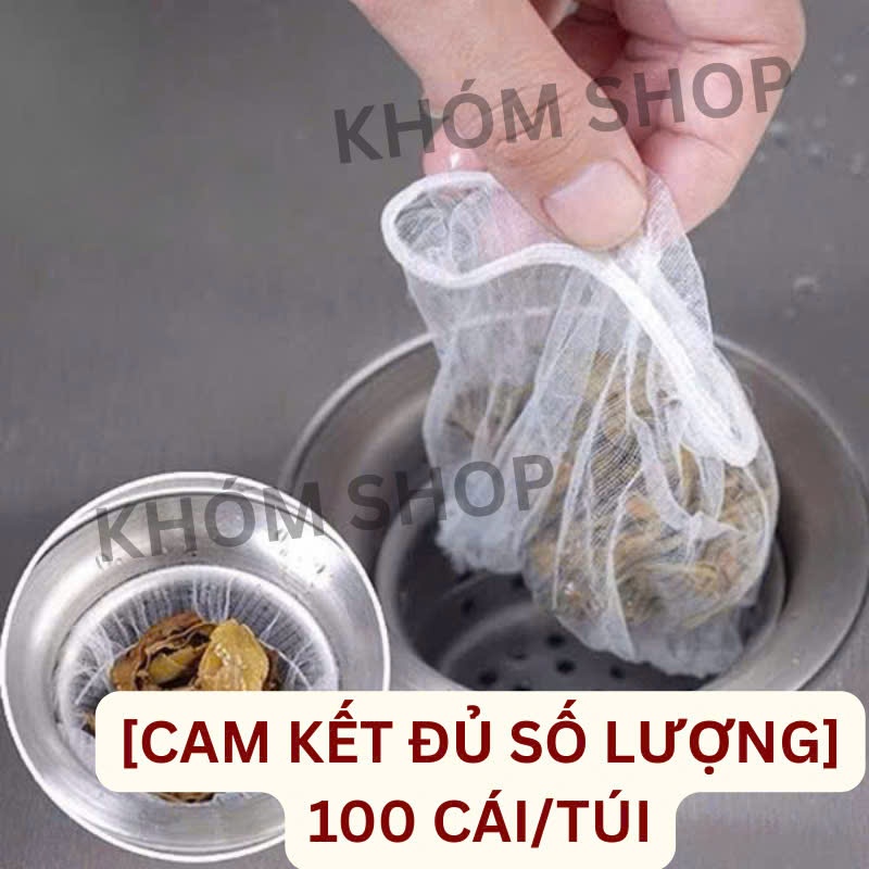 [CAM KẾT ĐỦ SỐ LƯỢNG] 500 túi lọc rác bồn rửa chén bát, túi lưới lọc rác chậu rửa bát, bọc đựng rác bồn rửa bát