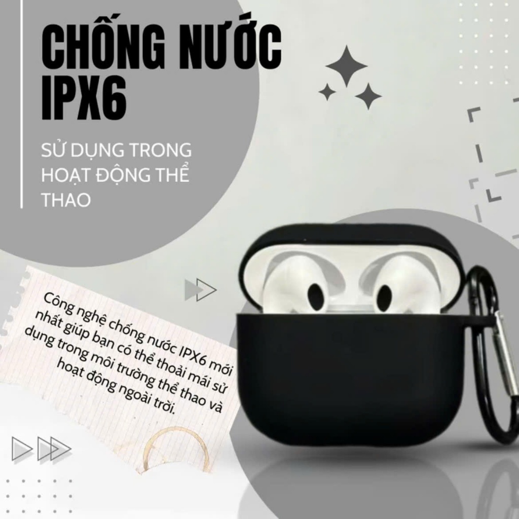 Tai Nghe Bluetooth AP4 Bản chống ồn chủ độngTrong Trẻo - Chất âm tuyệt vời - BH 1 Năm - Lỗi Đổi Mới